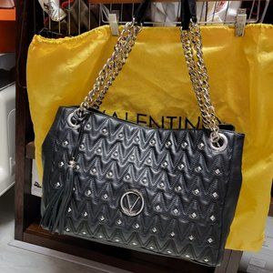 Valentino Luisa Studded Leather Shoulder Bag (large)
